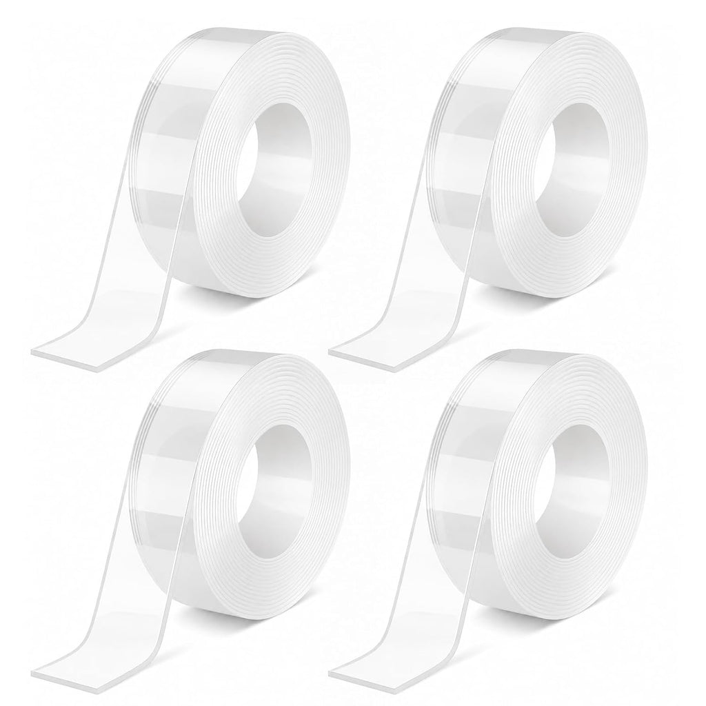 Double Sided Nano Tape, Clear, Removable, No Residue, Reusable, 300cm/9.85 Ft Roll