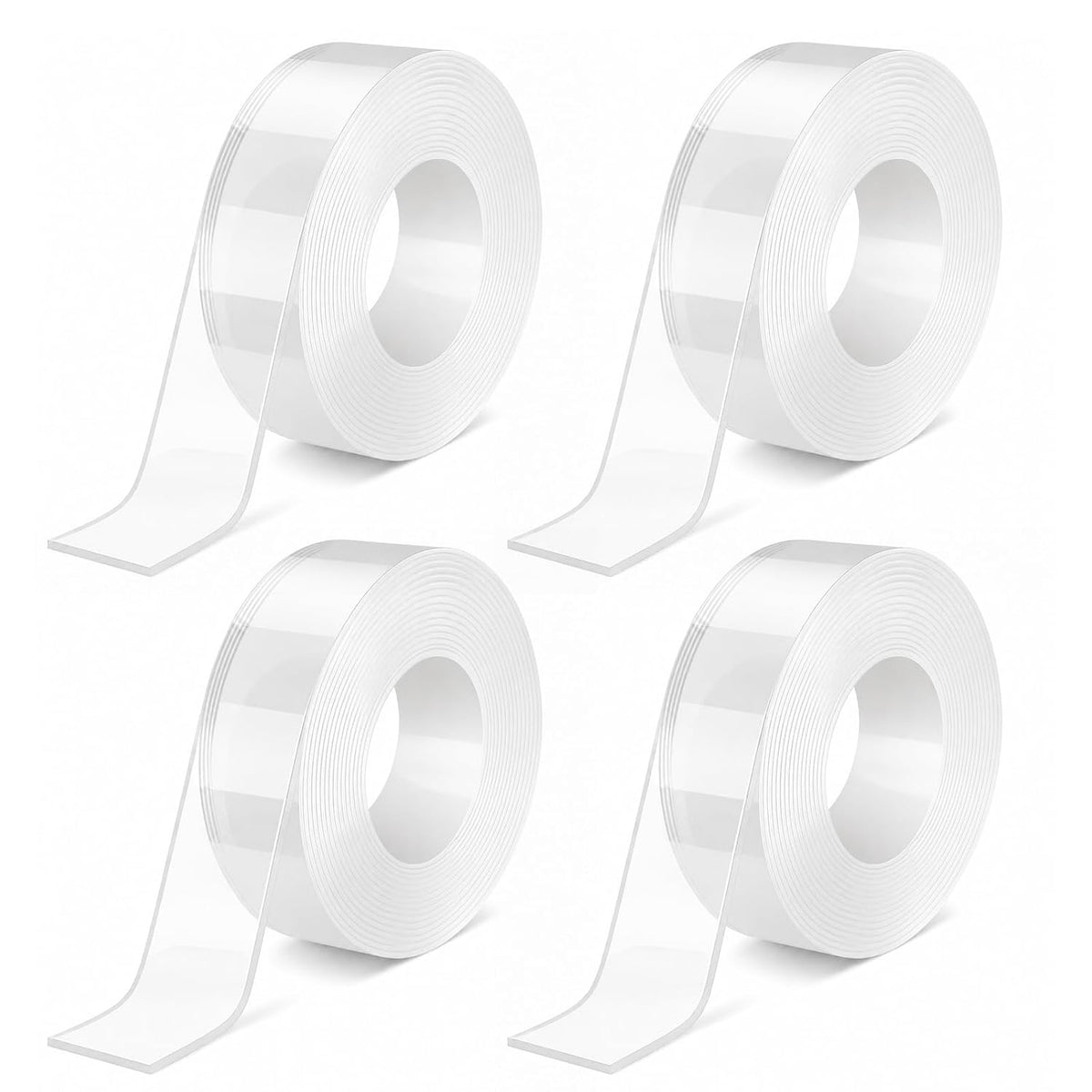 Double Sided Nano Tape, Clear, Removable, No Residue, Reusable, 300cm/9.85 Ft Roll
