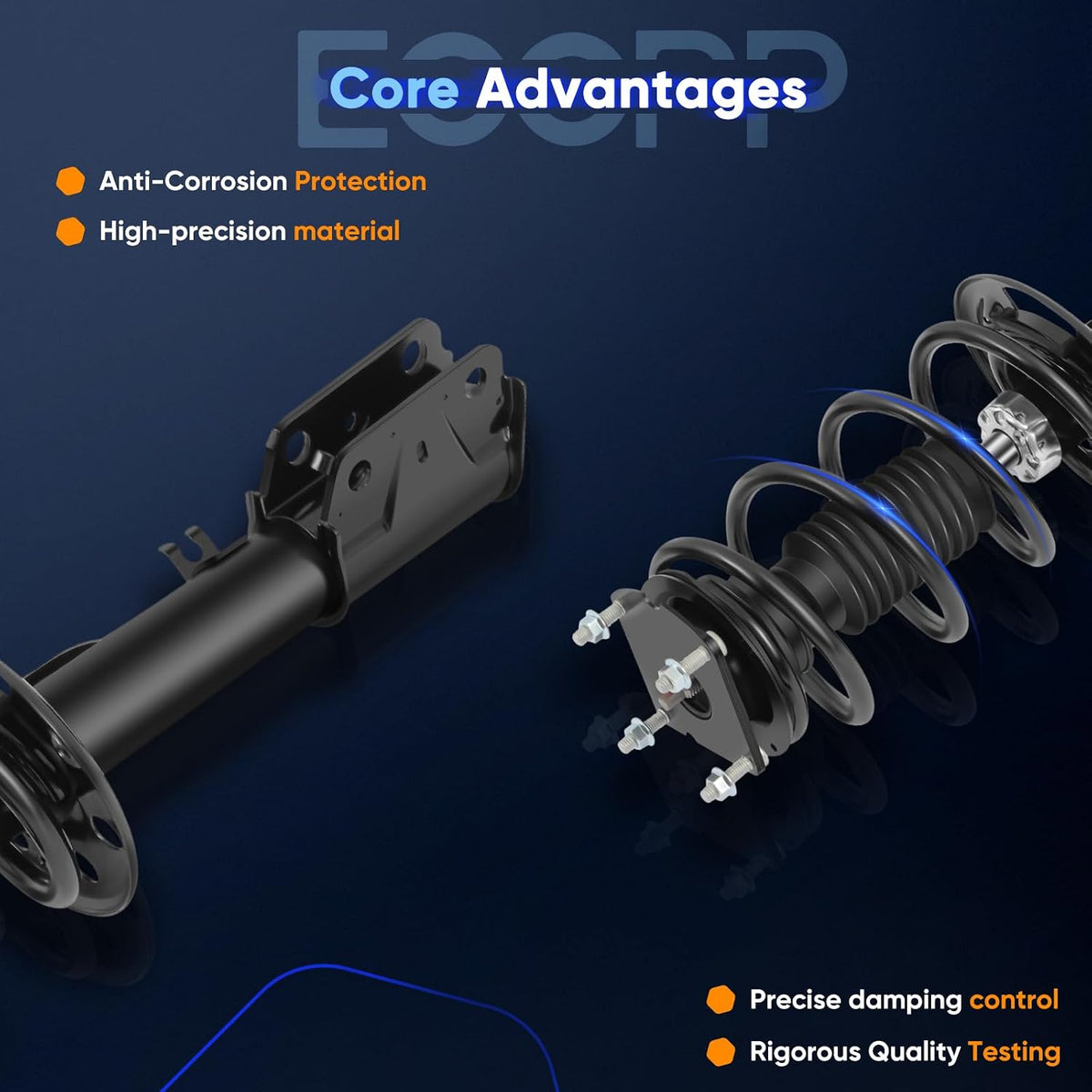 ECCPP Complete Struts Spring Assembly Front for Ford Explorer 2011-2013