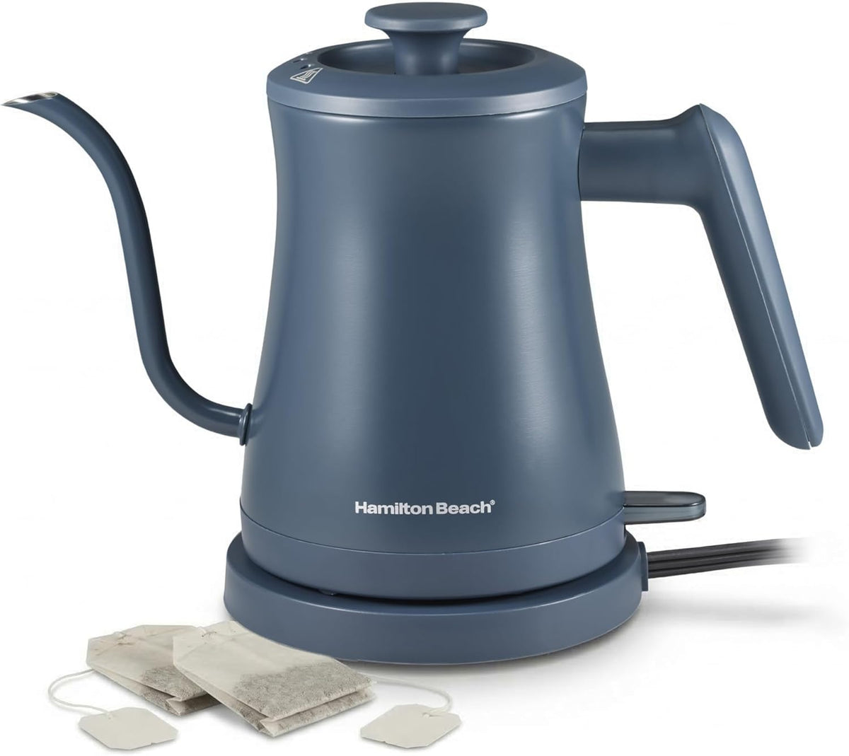 Compact 20 oz. / 0.6 Liter Gooseneck Electric Kettle | Boiling Water, Pour Over Coffee, Tea | 1200 Watts | Auto