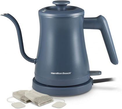 Compact 20 oz. / 0.6 Liter Gooseneck Electric Kettle | Boiling Water, Pour Over Coffee, Tea | 1200 Watts | Auto