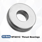 uxcell 10 Sets NTA512 Thrust Needle Roller Bearings with Washers, ID 5/16"