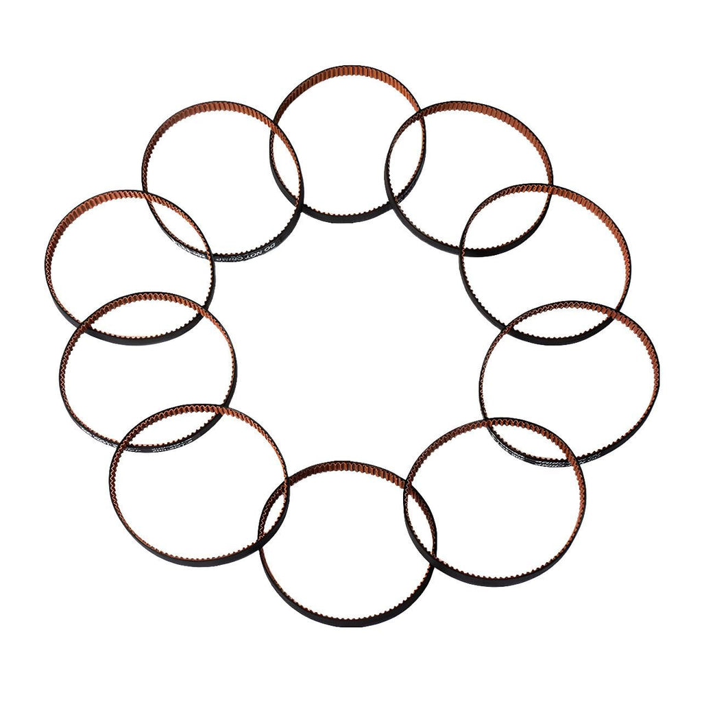 10 X 200mm GT2 Timing Belt,6mm Width GT2 Closed Loop Belt,Upgrade Nylon Tooth Surface Non-Slip Version for 3D Printer,CNC.