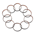 10 X 200mm GT2 Timing Belt,6mm Width GT2 Closed Loop Belt,Upgrade Nylon Tooth Surface Non-Slip Version for 3D Printer,CNC.