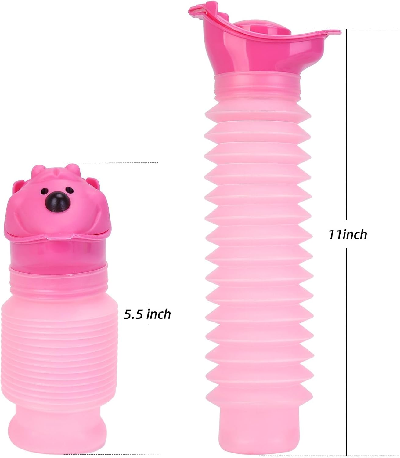Portable Urinals for Men, 25oz Spill Proof Urine Bottle, 2PCS | Collapsible,Leak Proof, Pocket-Size,Reusable,Travel