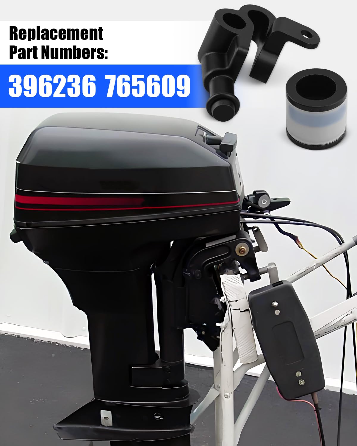 Cam Follower Roller Fit for Johnson Evinrude 9.9 & 15 HP Outboard Marine Engines 1986-1992, Replace 396236, 765609