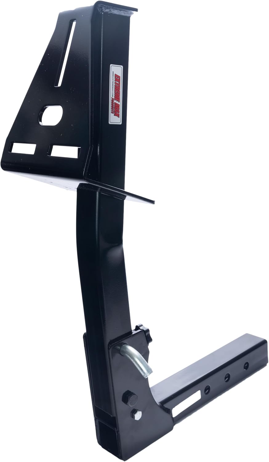 5001.5831 Pivoting Fold Down Hitch Mount Spare Tire Carrier for 2" Receivers, Black