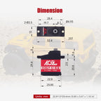 AGFRC 4.5kg Titanium Gear Sub-Micro RC Servo (B13DLM V2)