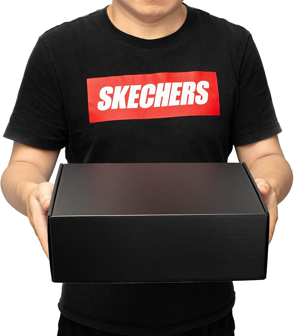 12x9x4" Black Shipping Boxes - 24 Pack Corrugated Cardboard Mailing Box Packaging for Small Business - Tab Locking