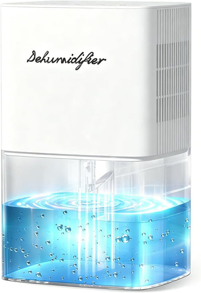 Dehumidifier 1657ML 58OZ Small Dehumidifier for Home 230 Ft² Safety Dehumidifiers Adjustable 10 Color Lights 5 Timers