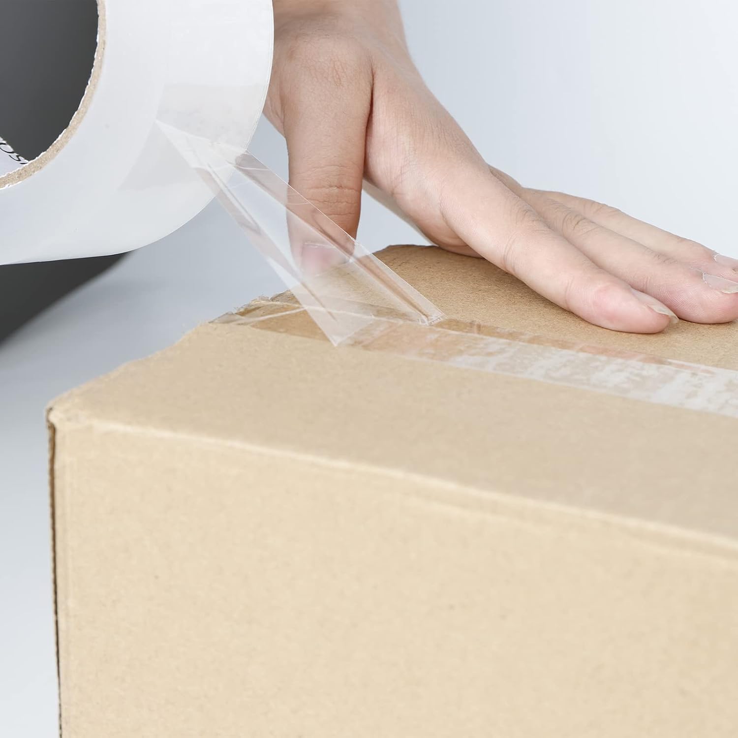 Heavy Duty Packing Tape 2.7mil x 1.88" x 60 Yards, 6 Rolls,Industrial 3" Core, Clear, Great for Packing, Shipping &