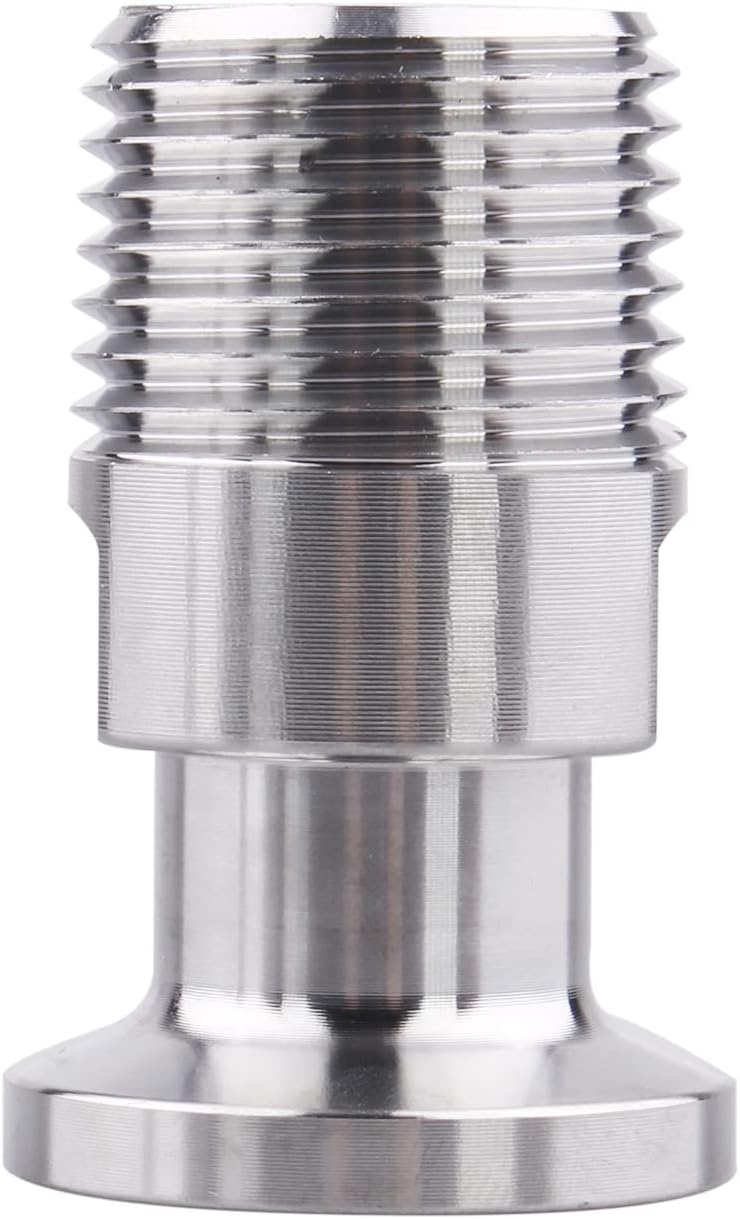 DERNORD 1/2" Tri clamp Adapter to 1/2 inch MNPT Thread Ferrule Sanitary Pipe Fitting