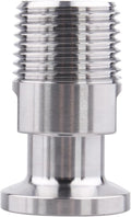 DERNORD 1/2" Tri clamp Adapter to 1/2 inch MNPT Thread Ferrule Sanitary Pipe Fitting