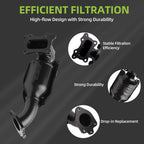 DOWYTA Black Front Catalytic Converter Kit