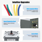 250W AC Variable Speed Motor with Speed Controller, Gear Reducer Motor 110V