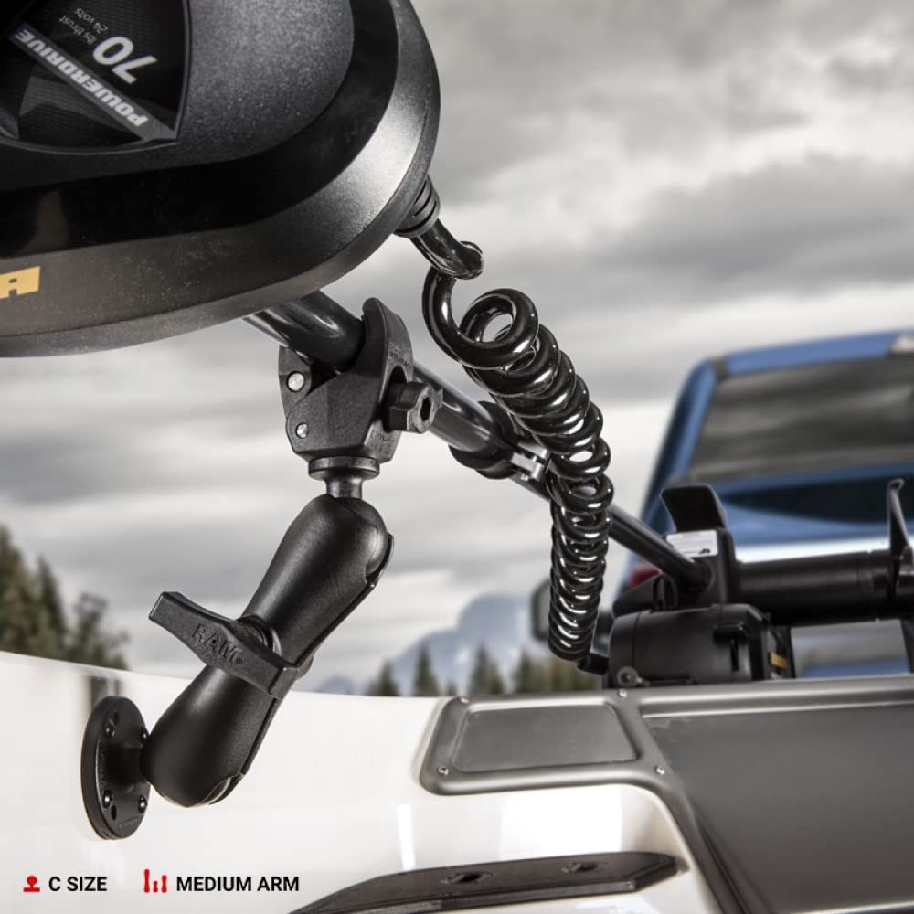 RAM Mounts Trolling Motor Stabilizer with Tough-Claw Rail Mount