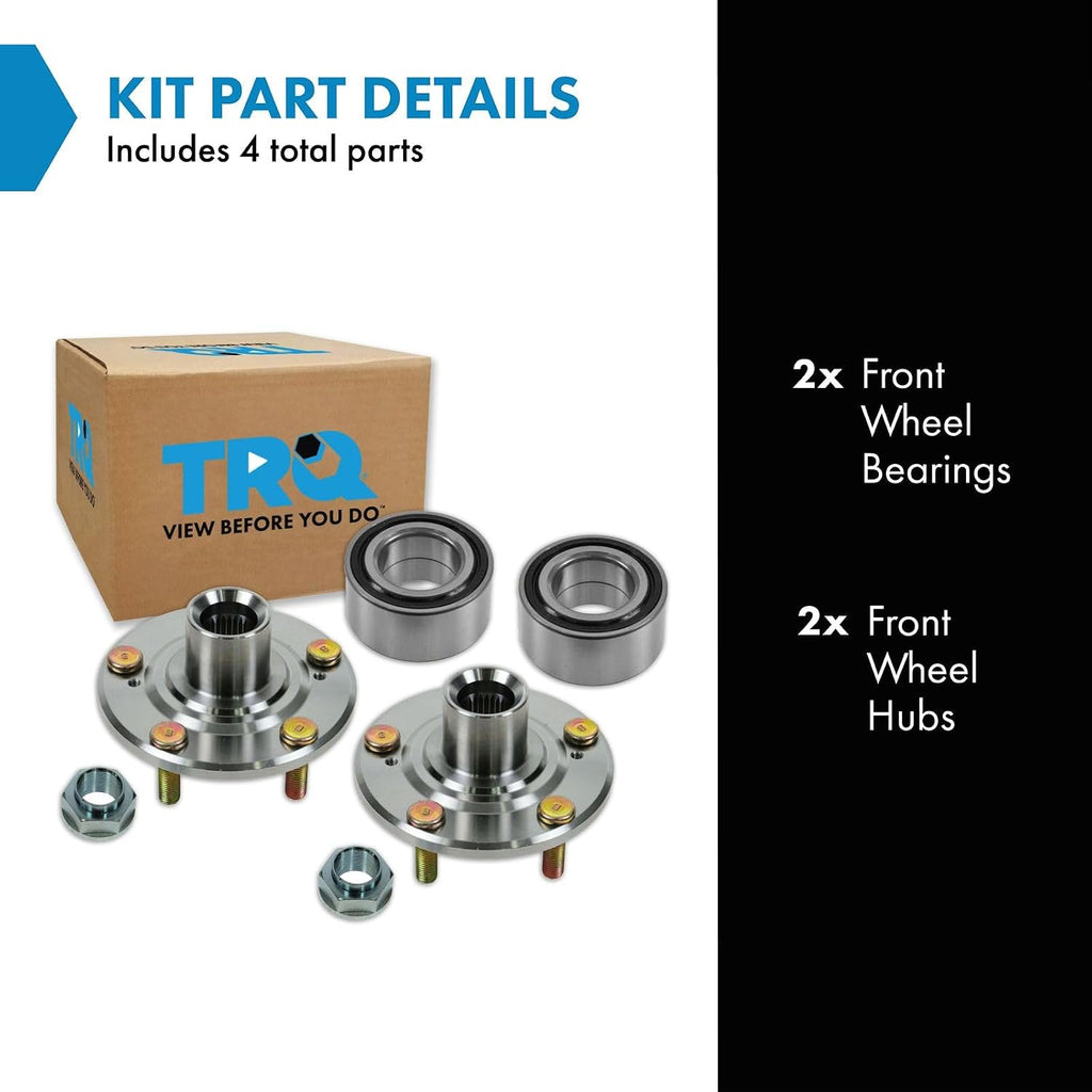 TRQ Front Wheel Bearing & Hub Kit