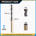 PATIKIL 4mm Drill Bit M2 High-Speed Steel for Hard Metal 2 Pack