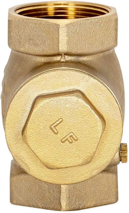Eastman Brass Swing Check Valve, 1-1/2 Inch IPS, Brass Plumbing Fitting, 20429LF