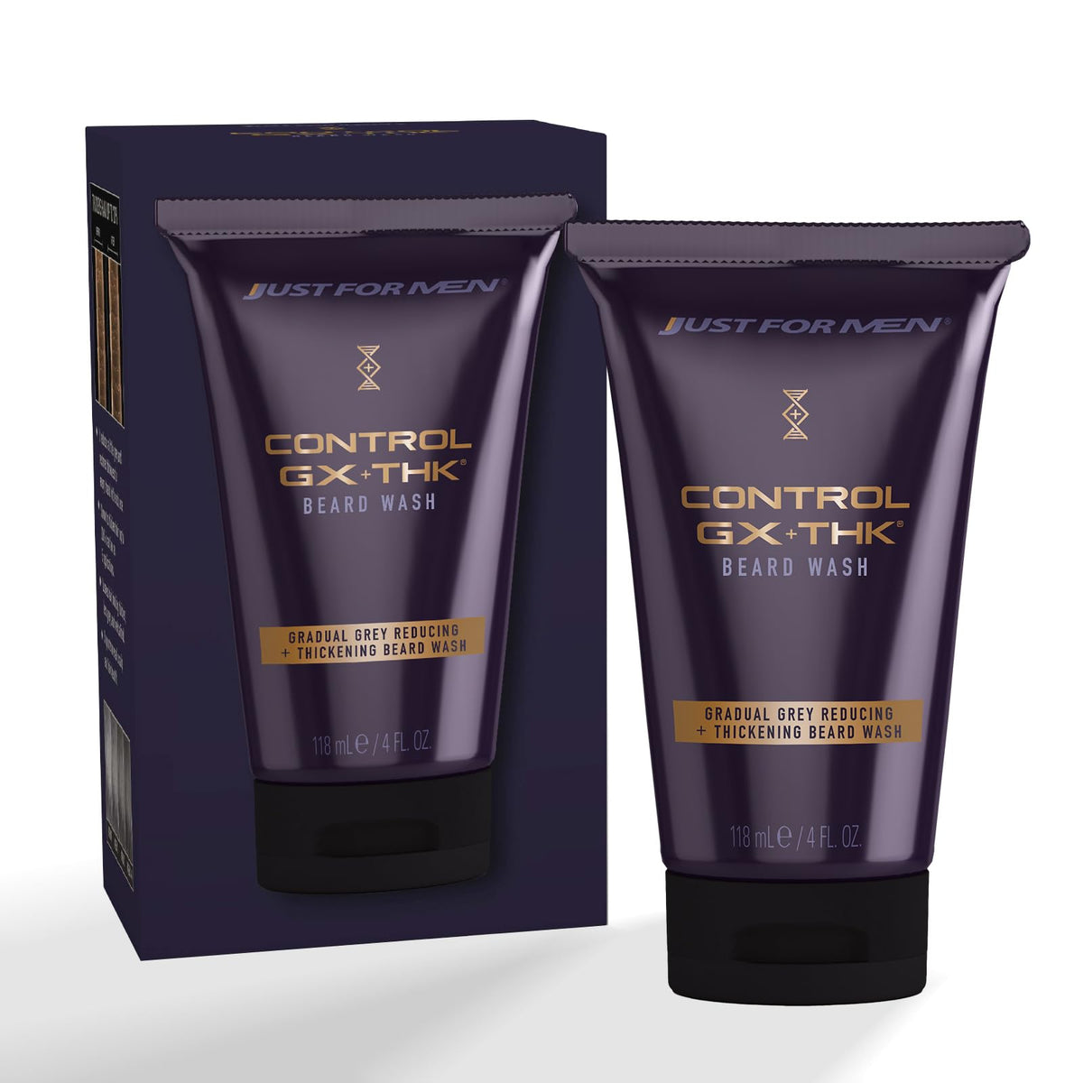 Control GX + THK Thickening Beard Wash, Gray Reducing, 4 Fl Oz