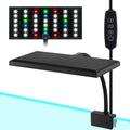 Clip On Aquarium Light with Timer for 3 to 8 Gal Fish Tank (Dimmable Full Spectrum LED) USB Moving Lamp for Open