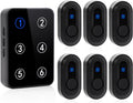 Wireless Caregiver Pager Call Button Nurse Call System 500Ft Range with LED Number Display for