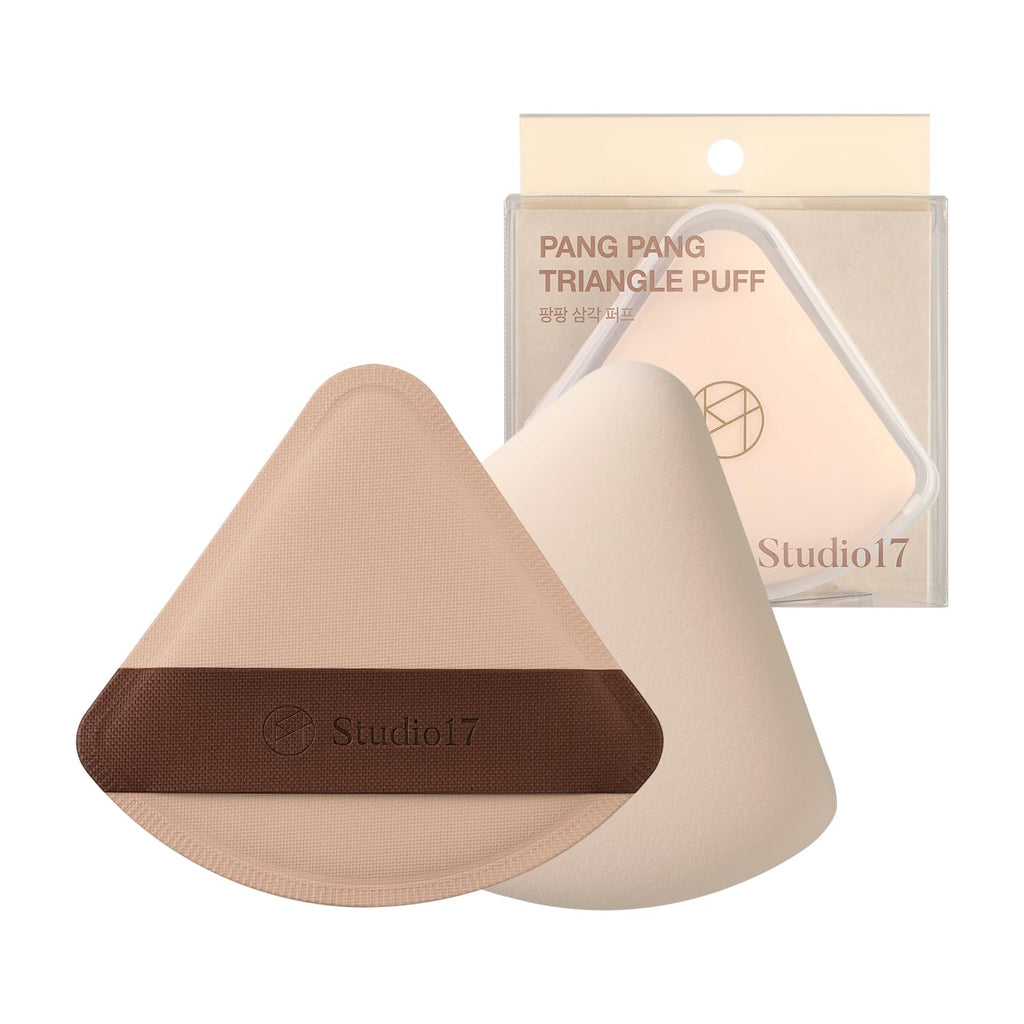 Pang Pang Triangle Korean Makeup Puff 1 Pc | Big Latex Makeup Sponge for Foundation and Powder | Cushion Puff with