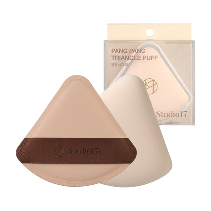 Pang Pang Triangle Korean Makeup Puff 1 Pc | Big Latex Makeup Sponge for Foundation and Powder | Cushion Puff with