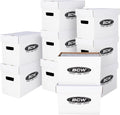 Short Comic Storage Box - 10 Pack | Holds 150-175 Current/Silver Age Comics | Stackable, Durable 200 lb. Strength
