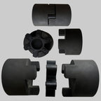 uxcell Jaw Coupling Insert L150 NBR Rubber Flexible Solid Type Black 4pcs