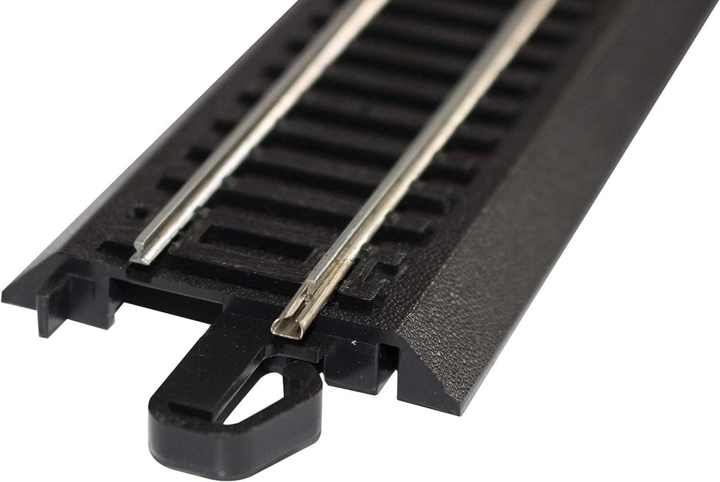 Trains 9" Straight Track Bulk 50Pk Steel Alloy - Roadbed HO Scale | Snap-Fit E-Z Track, 9” Straight Track - Bulk (50