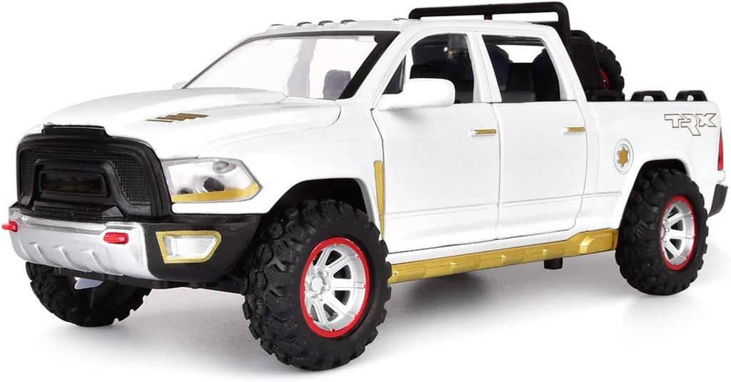 Pickup Truck Toys for Boy Age 4-7 Diecast Metal Model Trucks Open Door Pull Back Toy Cars with Lights and Sound for