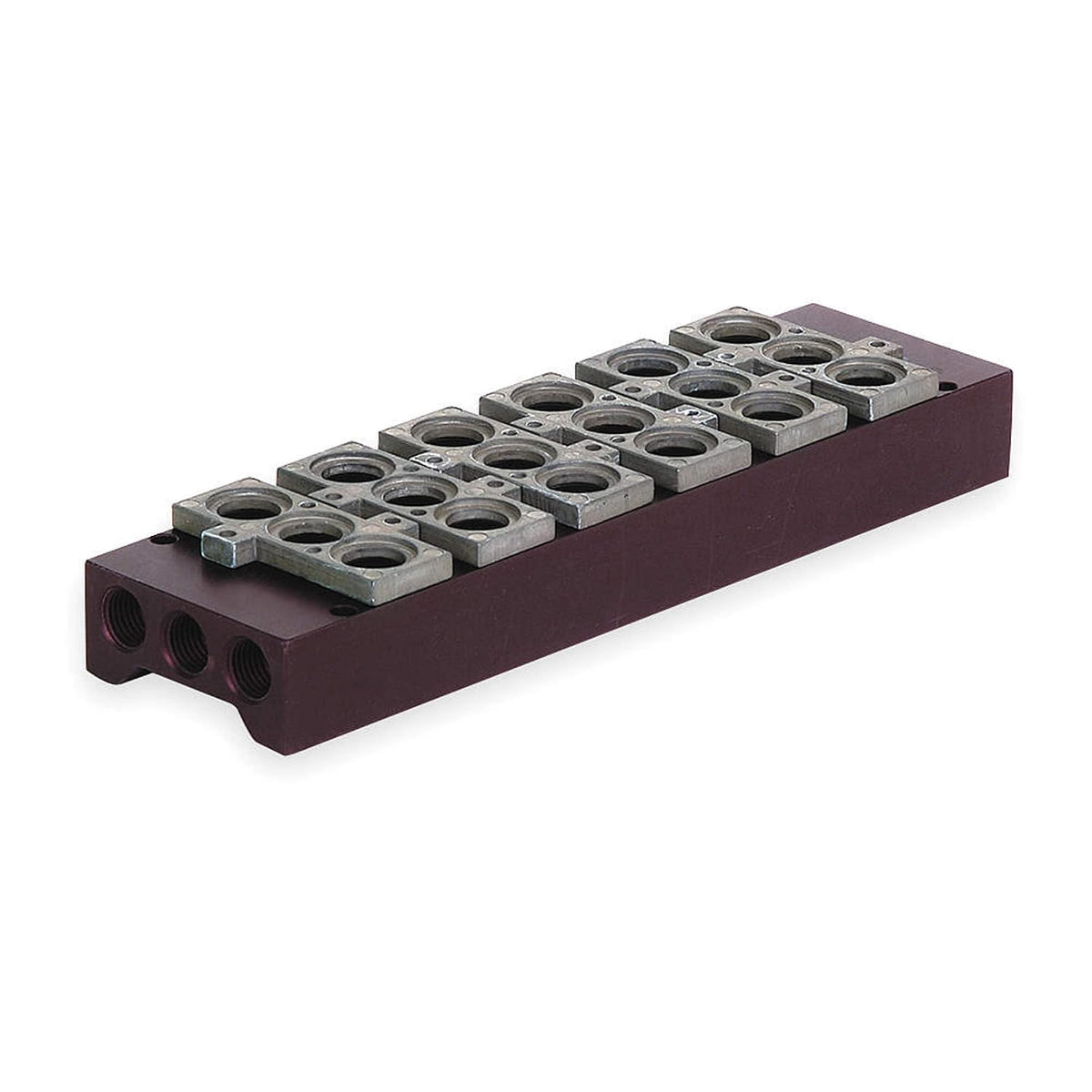 Manifold Block, 6 Stations, 1/4 NPT