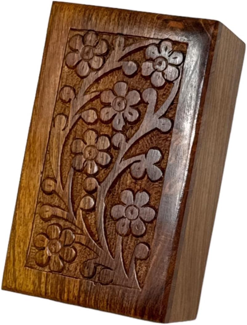 Handmade Wooden Cremation Urns for Human Ashes - Adult Male, Female, and Beloved Pets - Small wooden box with 20