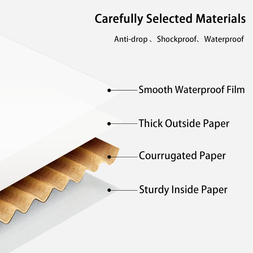 8x8x3 Shipping Boxes, 30 Pack White Mailer Boxes for Small Business, Medium Corrugated Cardboard Boxes for Mailing &