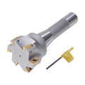 R8 Indexable 2-1/2" End Mill, Carbide Insert 90° Milling Cutter