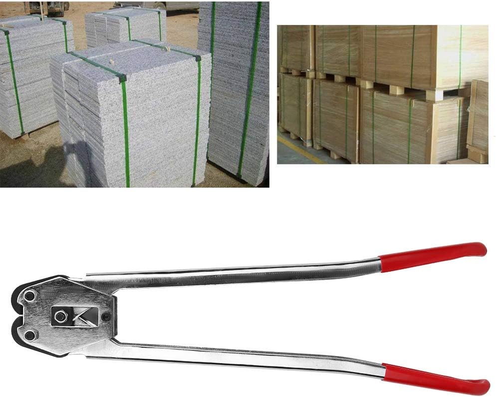 Strapping Crimpers Pliers Heavy Duty Manual Banding Tool for PP PET Plastic Strap Sealing Packaging Industrial Use