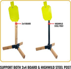 Target Stand System - AR500 Steel Target with 2x4 Mount Kit