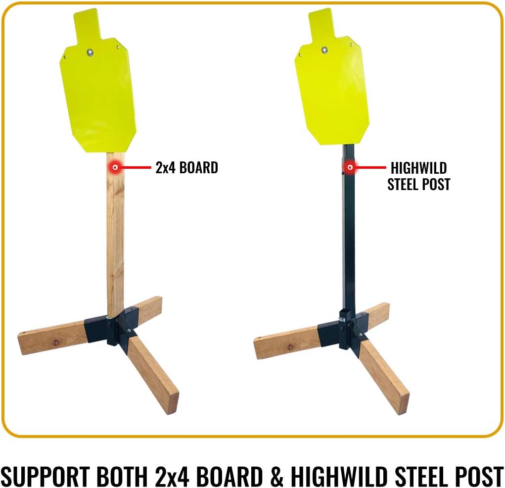 Target Stand System - AR500 Steel Target with 2x4 Mount Kit