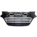 Sherman Grille For 2016 Honda HR-V Textured Black Plastic
