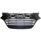 Sherman Grille For 2016 Honda HR-V Textured Black Plastic