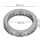 SIXRUN Thrust Ball Bearing 51114 75mm Carbon Steel High Load