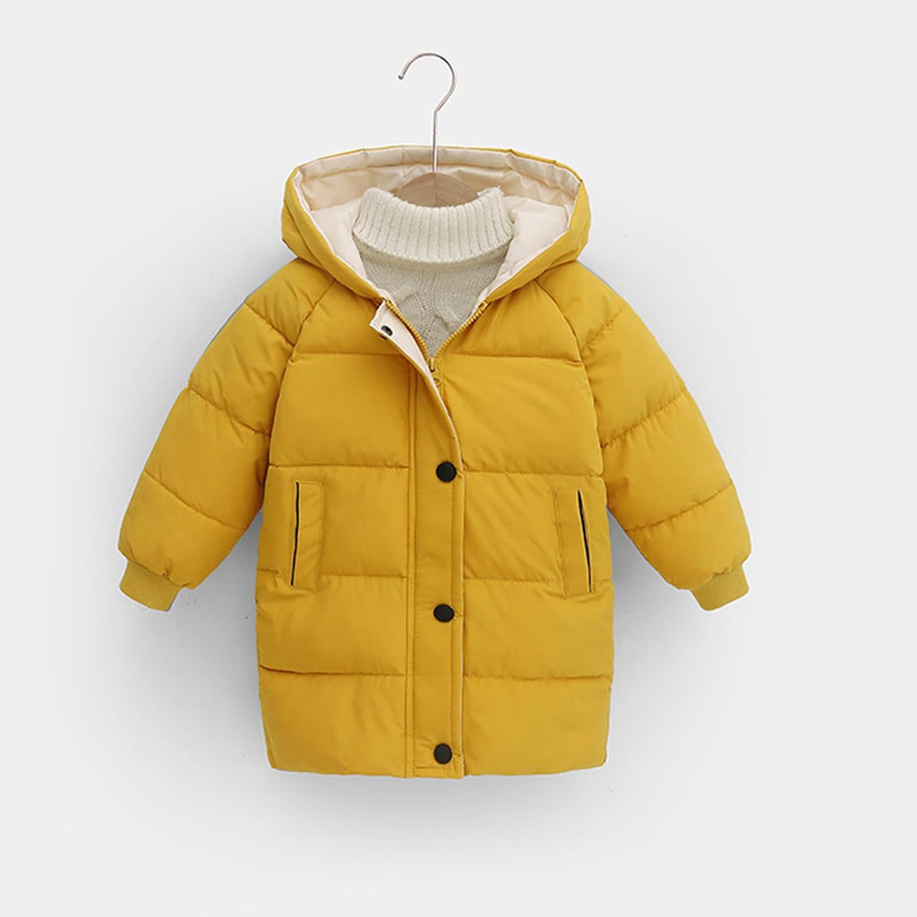 Girls Winter Coat - Heavyweight Quilted Sherpa Lined Parka Puffer Jacket Kids Warm Comfy Hooded Outerwear