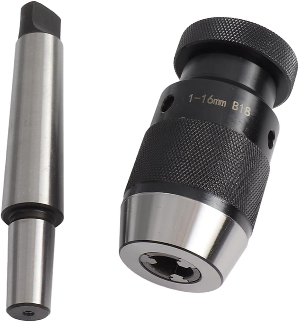 Lathe Chuck, MT3 B18 Drill Chuck, 5/8 Capacity Manual Hand Drill for Drilling Machines, Milling Machines, Lathes and Boring Machines