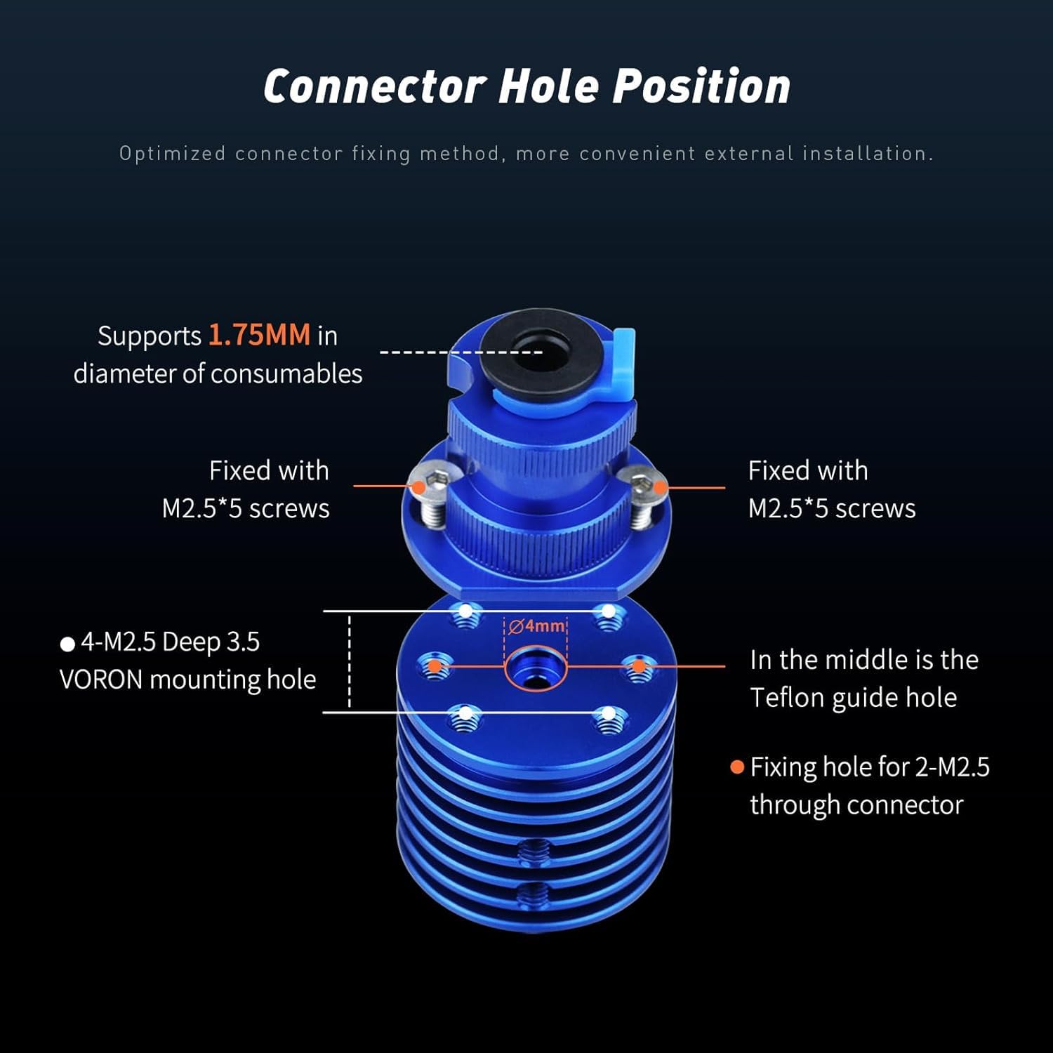 Upgraded High Speed Rapid Heat V6 Hotend 24V 48W Ceramic Heating Core Bimetal Heatbreak Hardened Steel Nozzle 0.4