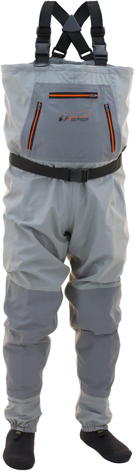 Hellbender Breathable Waterproof Stockingfoot Fishing Chest Wader for Fishing | 4-ply nylon upper, double-reinforced