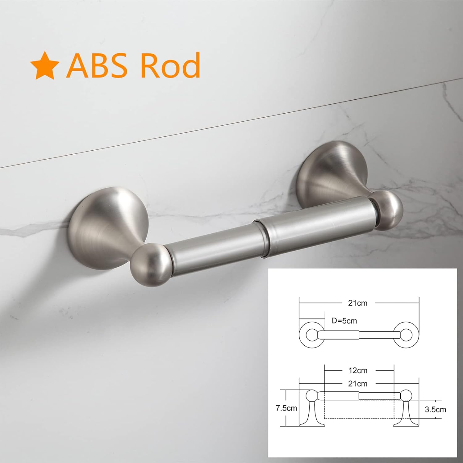 Bathroom Hardware Set Brushed Nickel Adjustable Expandable Bath Towel Bars Bathroom Accessory Set Towel Racks