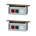 2PCS 220-380V Start/Stop Pushbutton Switch, Universal Push-Button On/Off Switch, for Motor Sewing Machine (Silver Contact)