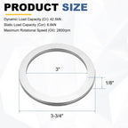 uxcell 2 Sets NTA4860 Thrust Needle Roller Bearings with Washers, ID 3"