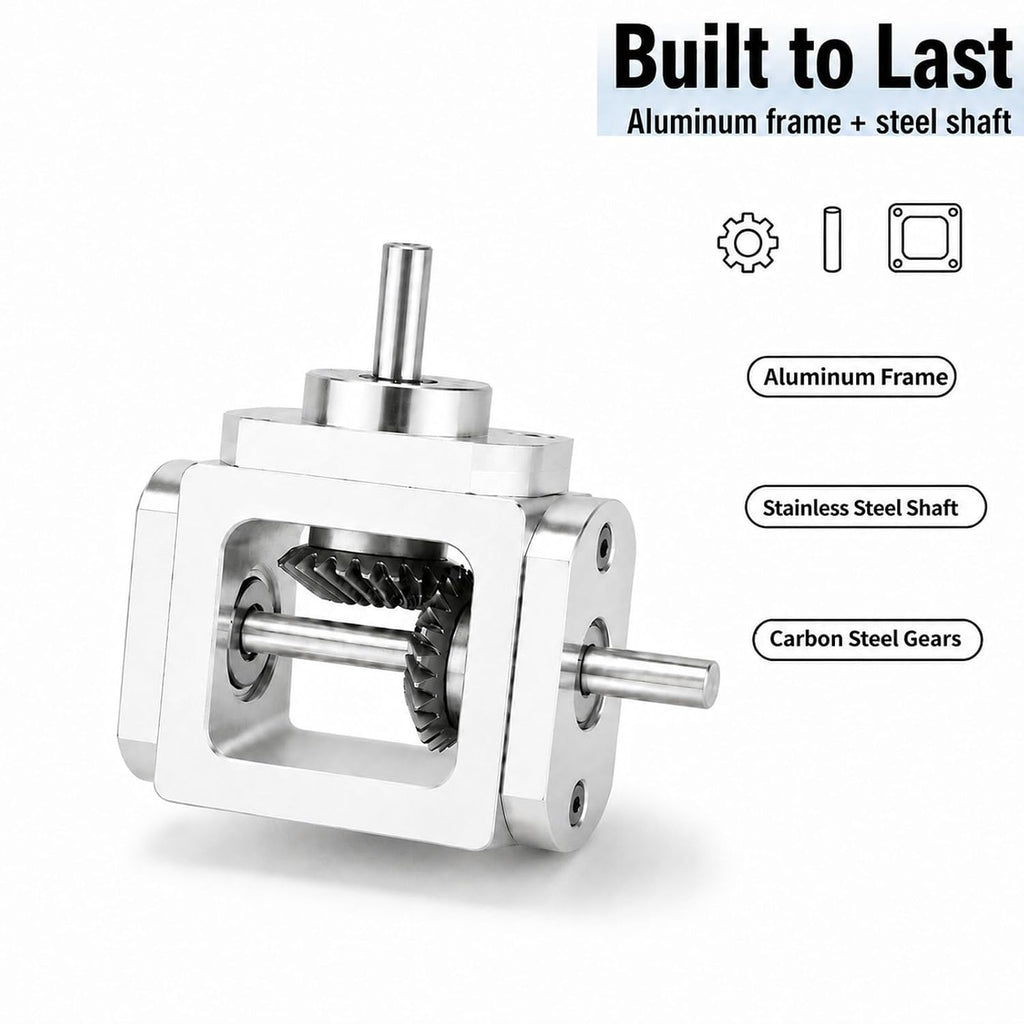 90 Degree Right Angle Gearbox 1:1 Bevel Gear Drive